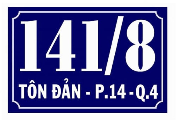 Bảng số nhà mica